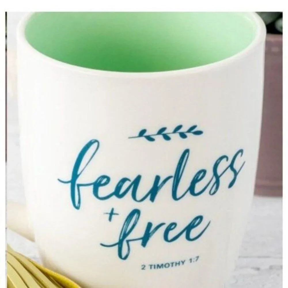 FEARLESS + FREE MUG WITH TASSLE-CERAMIC-NEW